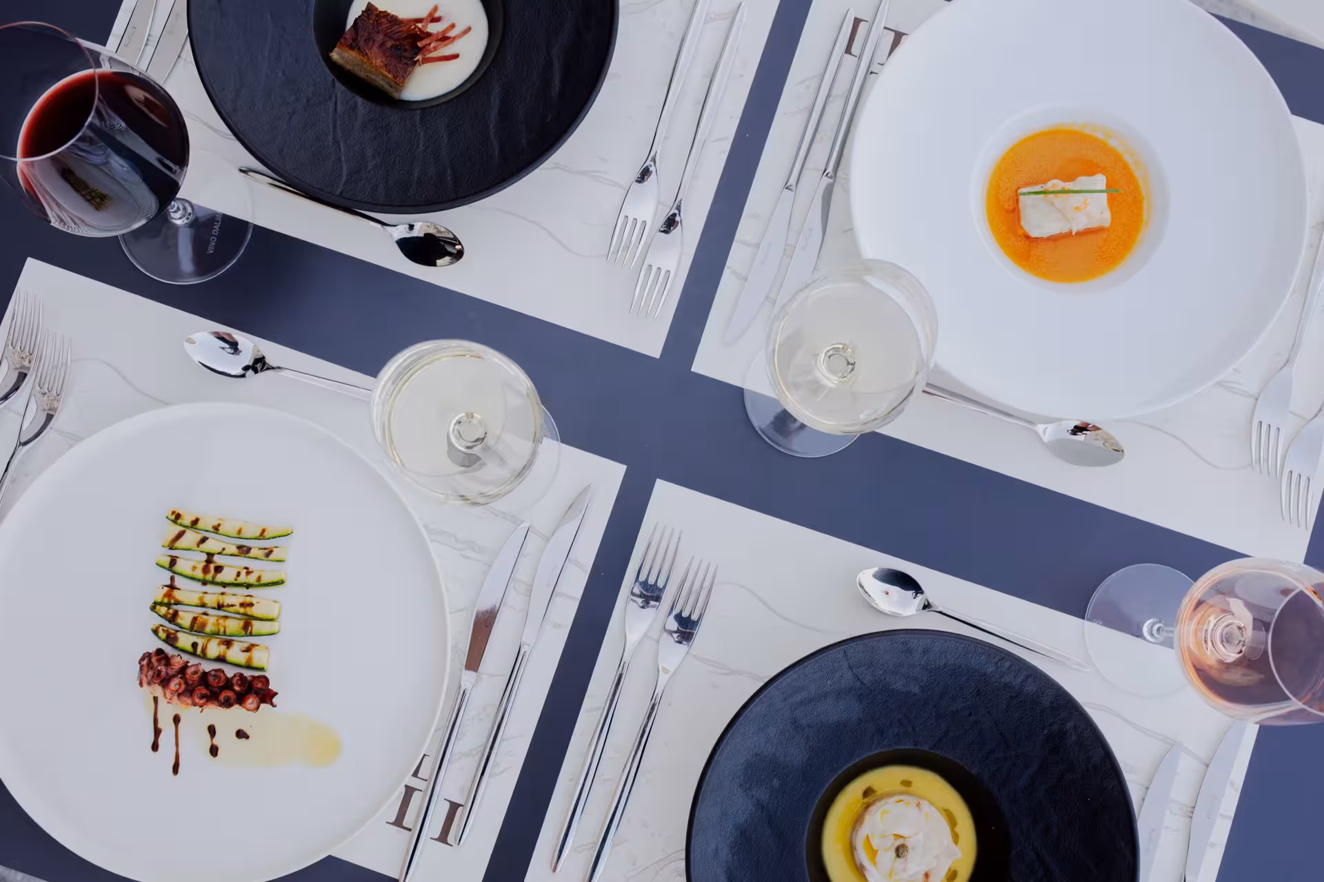 Gourmet Dalmatian tasting plates with red and white wine pairing on the Split Wine & Dine tour