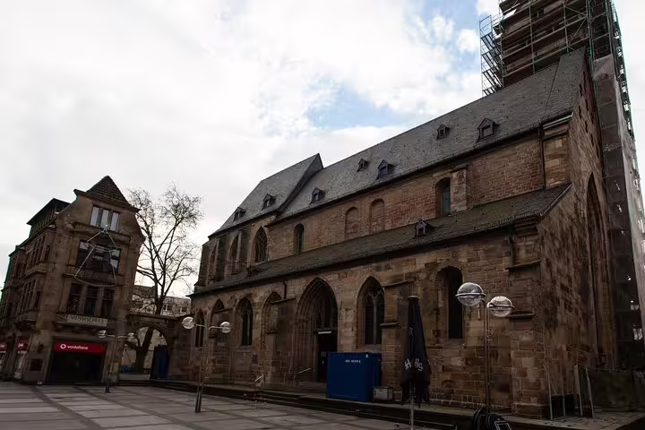 Historic St. Reinoldi Church facade in Dortmund, key stop on a self-guided scavenger hunt walking tour
