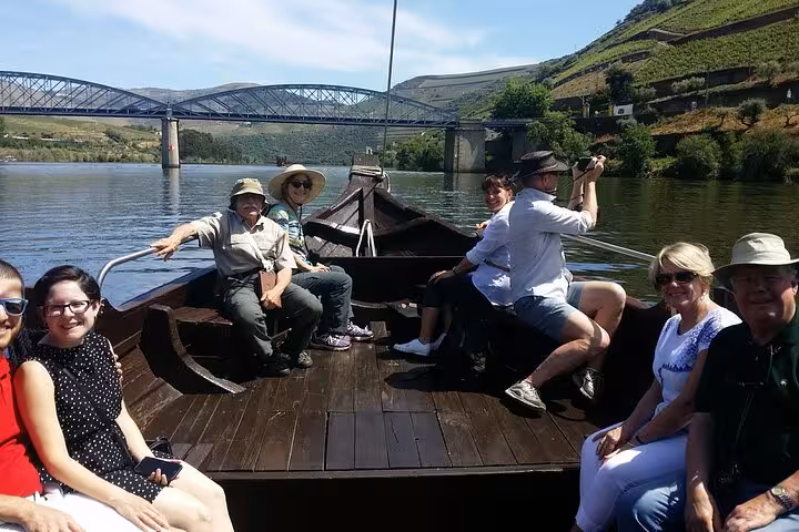 Private Douro River boat cruise with expert guide, scenic vineyards and bridges on a wine tasting day tour