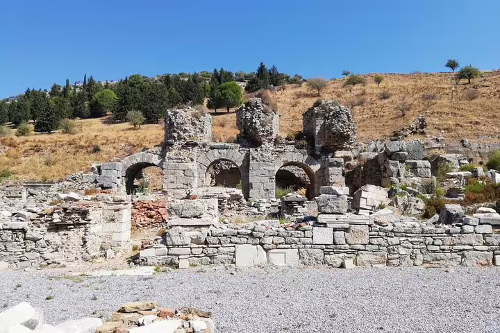 Ancient stone arches at Ephesus archaeological site, Turkey, on all-inclusive Biblical Ephesus tour with lunch