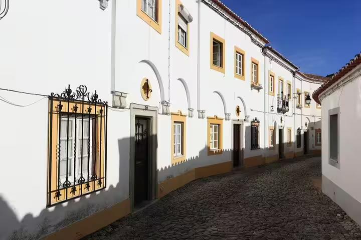 Cobbled street in Évora, Alentejo, on a private customizable day trip from Lisbon with a local guide