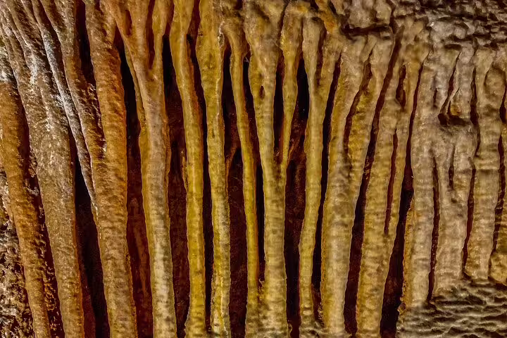 Stunning stalactites in Portugal's largest caves featured in the Fatima full-day private tour from Lisbon.