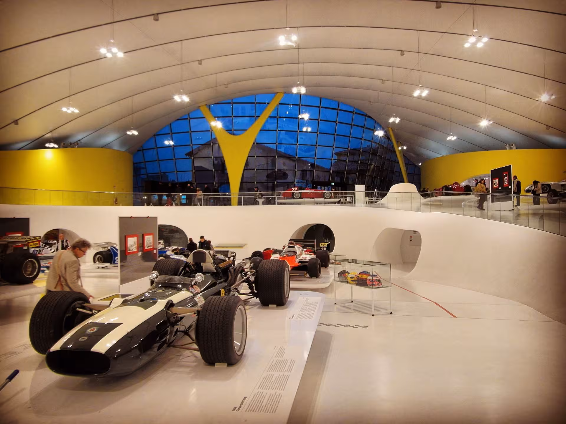 Ferrari Museum Modena gallery with vintage Formula 1 cars on display, included in Motor Valley combo tour