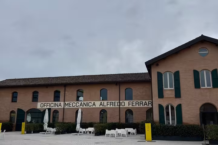 Visit the historic Officina Meccanica Alfredo Ferrari building, a key landmark for car enthusiasts and Ferrari history lovers.