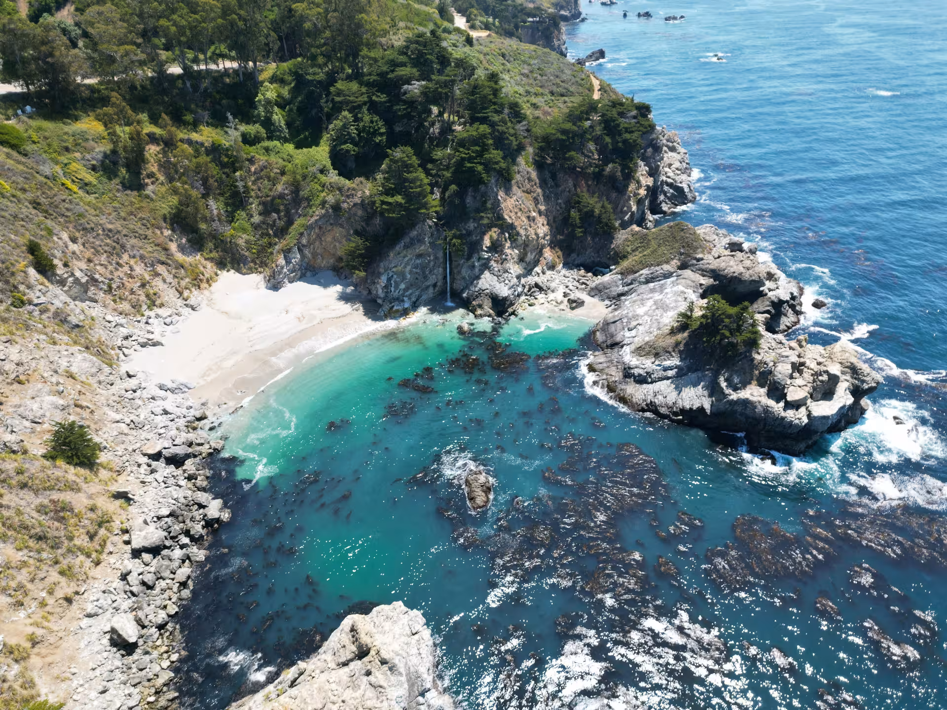 Discover Tuscany's hidden coastal gem with turquoise waters and lush greenery on the Pisa & Tuscany Beach Escape.
