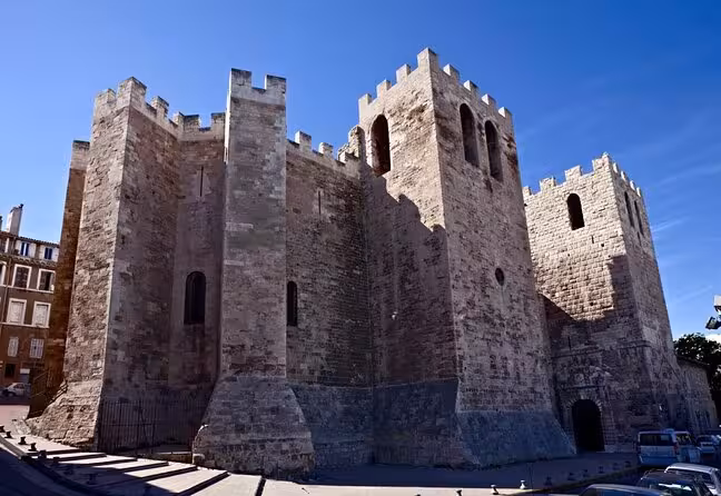 Fort Saint-Jean stone ramparts in Marseille, landmark stop on urban hike from St Victor Abbey to sea