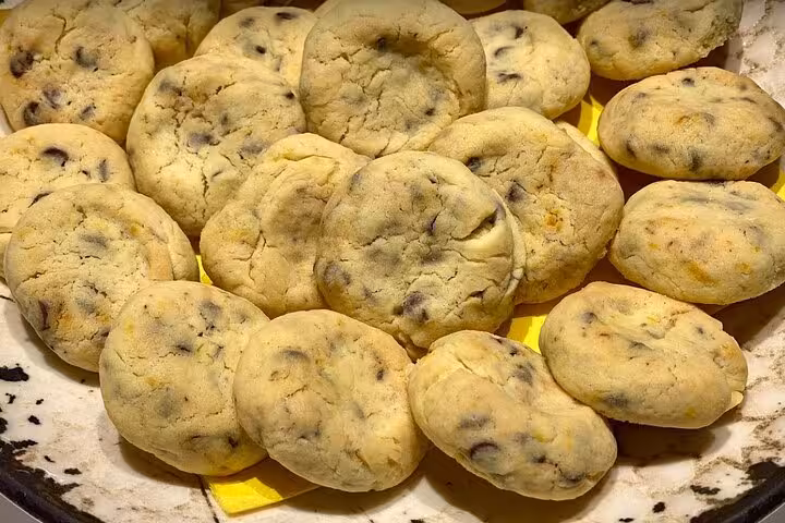 Freshly baked biscotti on display at the Afternoon Gelato Biscotti Making Class in Florence.
