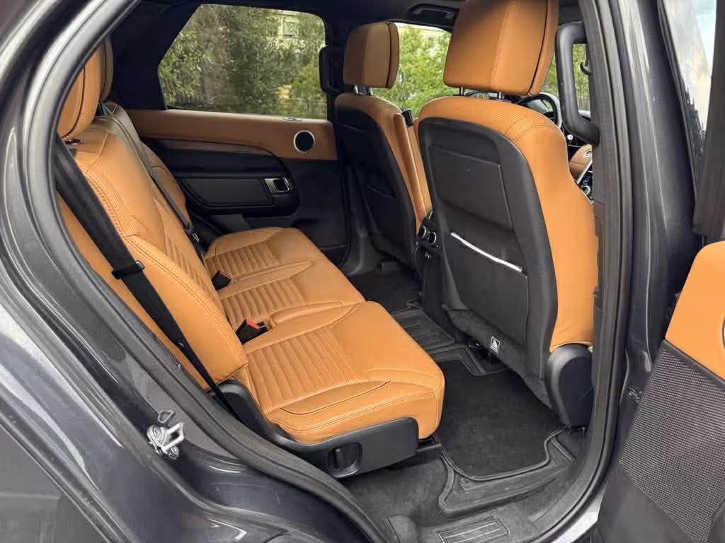 Spacious leather back seats in 4x4 for Grand Golden Circle tour from Reykjavik, comfortable Iceland day trip