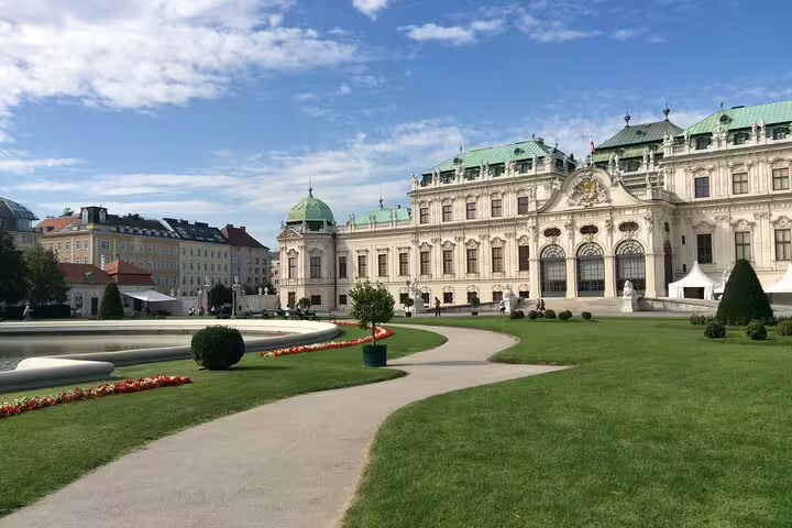 Explore the stunning architecture of Vienna's Belvedere Palace, a key site in our Gustav Klimt Art Tour.