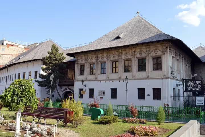 Hanul lui Manuc historic inn in Bucharest, a key stop on the Dracula guided tour