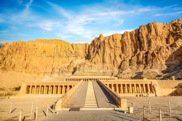 Mortuary Temple of Hatshepsut at Deir el-Bahari, key highlight on Luxor day tour to Valley of the Kings