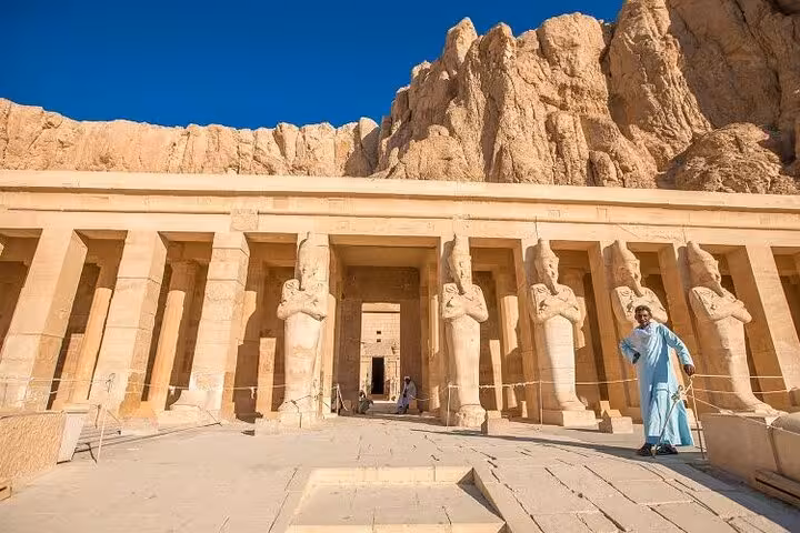Hatshepsut Temple in Luxor on day trip from Sharm El Sheikh by plane with guided tour