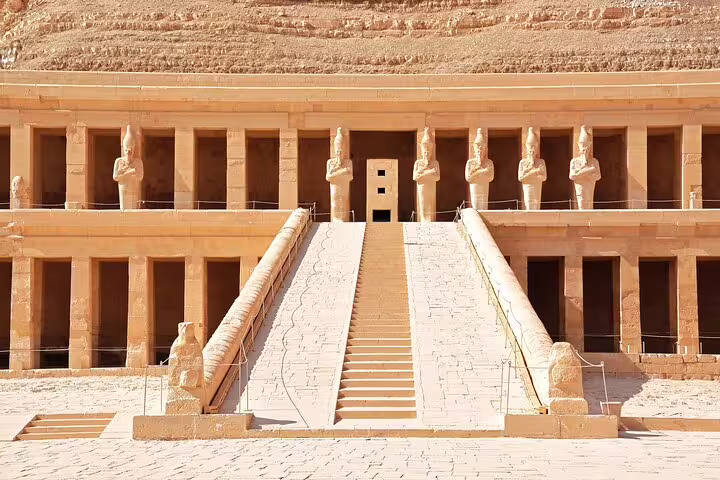 Hatshepsut Temple at Deir el-Bahari in Luxor, highlight of 5 days 4 nights Splendours of the Nile tour