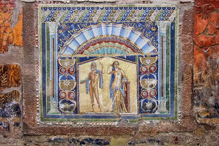 Marvel at the intricate mosaics of Herculaneum on a guided tour from Amalfi and Positano, skip the line included.
