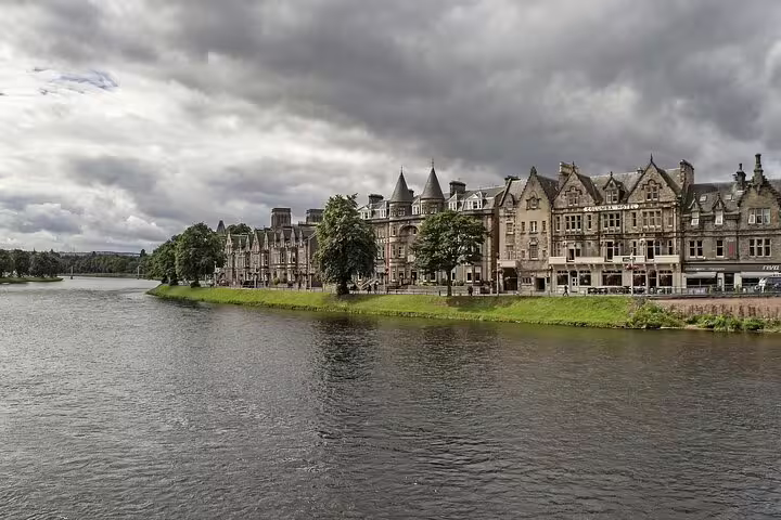 Inverness riverside skyline on the River Ness, Highland Capital highlight on Loch Ness Legends private scenic tour