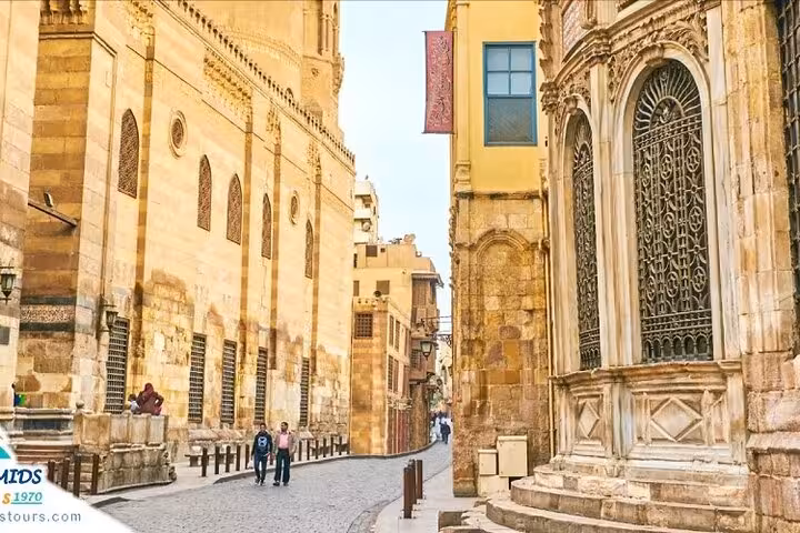 Stone-lined street near Al-Azhar Mosque in Islamic Cairo on a VIP private tour with expert guide