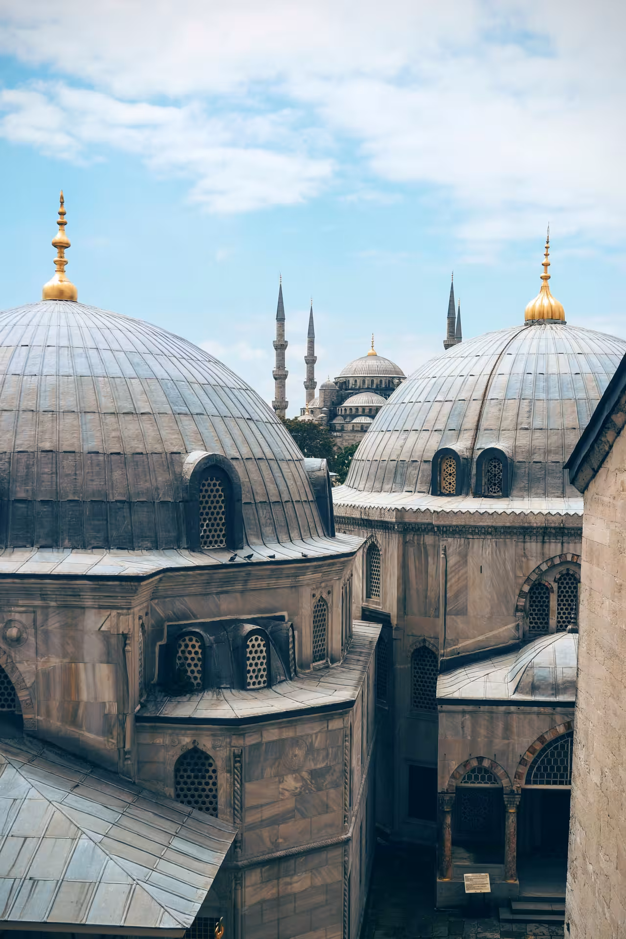 Ottoman domes and minarets in Istanbul Old City, Blue Mosque skyline on Timeless Turkey 8 days itinerary