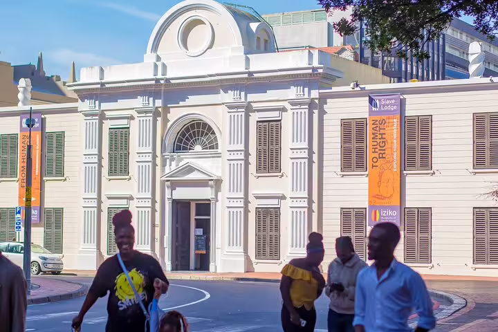 Historic Iziko Slave Lodge in Cape Town, a key stop on the half-day guided tour, highlighting rich cultural history.