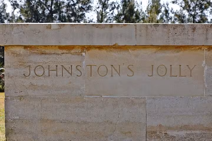 Johnston’s Jolly trench marker at Gallipoli battlefields, stop on Istanbul to Anzac Gallipoli tour