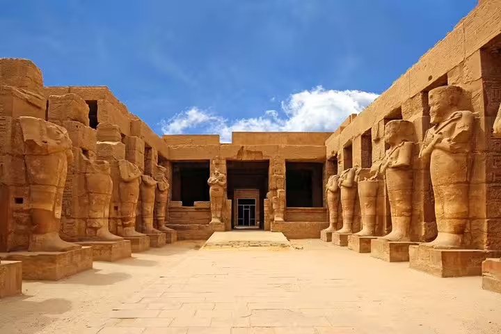 Karnak Temple avenue of ram-headed sphinxes in Luxor, highlight of 4 nights 5 days Nile cruise package