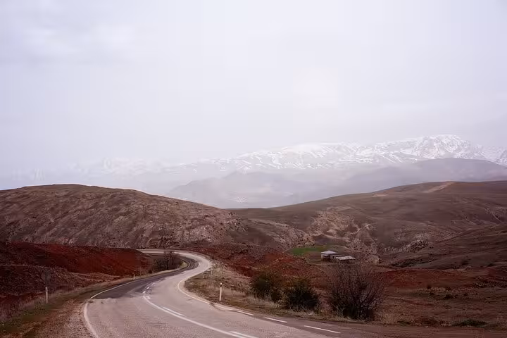 Scenic mountain road from Erzincan to Kemaliye on a private guided 2-day all-inclusive Turkey tour