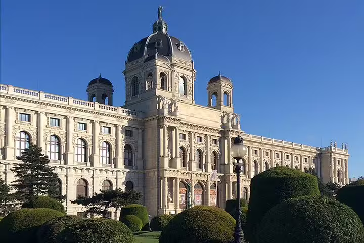 Marvel at the majestic exterior of the Kunsthistorisches Museum, a highlight of Vienna's cultural landscape.