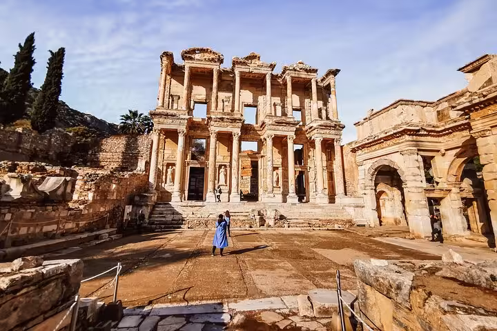 Library of Celsus at Ephesus on a full-day tour from Selcuk and Kusadasi, Turkey