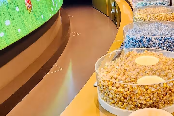 Chocolate tasting display at Lindt Home of Chocolate Museum on Zurich tour with hotel pickup