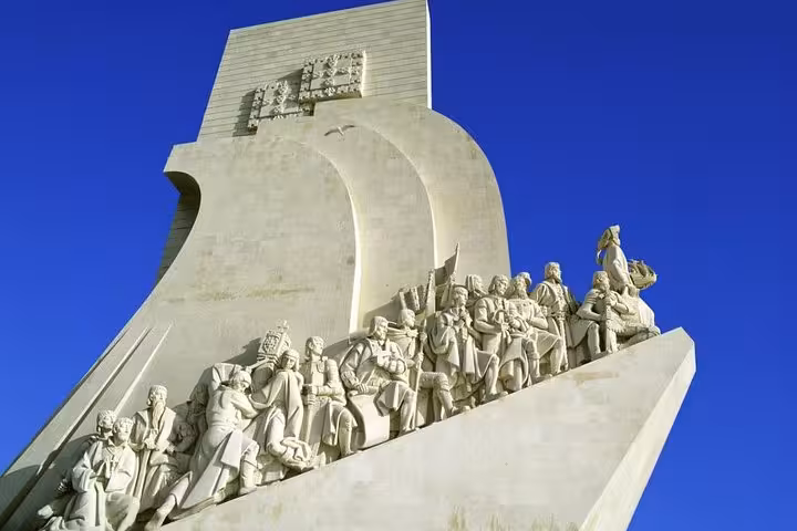 Admire the Monument to the Discoveries in Belém, depicting Portugal's Age of Exploration on a private tour.
