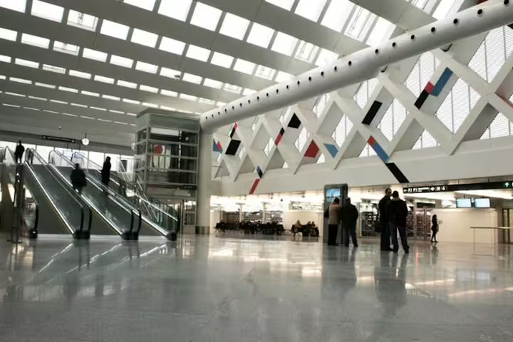 Madrid Atocha train station concourse, ideal for private transportation pickup and city transfer service