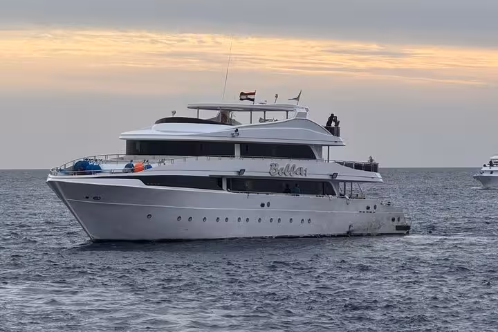 Luxury yacht cruise from Marsa Alam to Sataya Reef for dolphin snorkeling trip with onboard lunch in Red Sea