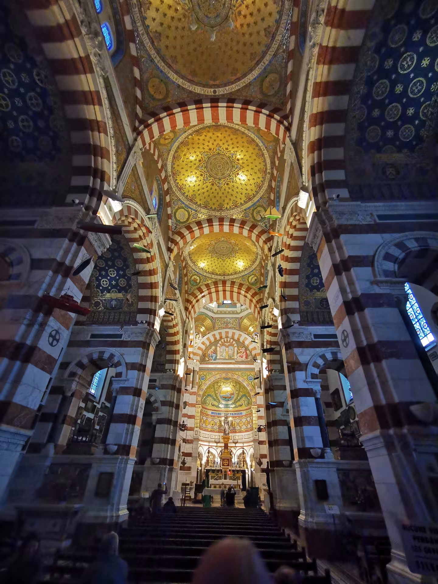 Ornate interior of Marseille Cathedral La Major, a highlight on private half-day city sightseeing shore excursion