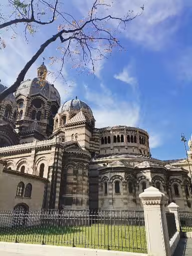 Marseille Cathedral La Major exterior near Le Panier, a highlight on Marseille oldest neighbourhood walking tour