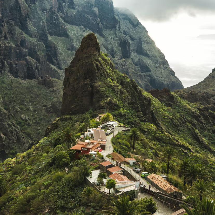 Discover the breathtaking Masca Valley with its charming mountain village, a highlight of the Masca Gastro Tour in Tenerife.