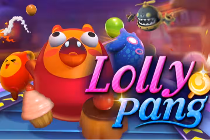 Matrix Energy (Kids) arcade fun with Lolly Pang colorful characters, balloons and playful mini-game vibe