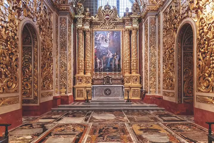 Discover the ornate baroque interior of St. John's Co-Cathedral on a full-day Mdina highlights guided tour.