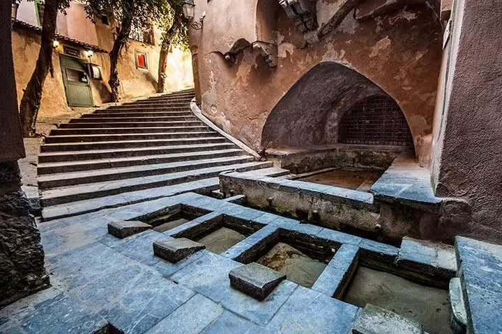 Ancient medieval wash house in Cefalù, Sicily, visited on a private tour from Palermo via Monreale and Bagheria