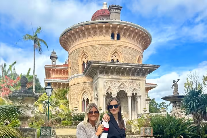 Explore Monserrate Palace's unique architecture on a sunny day during the Sintra and Atlantic Coast private tour.