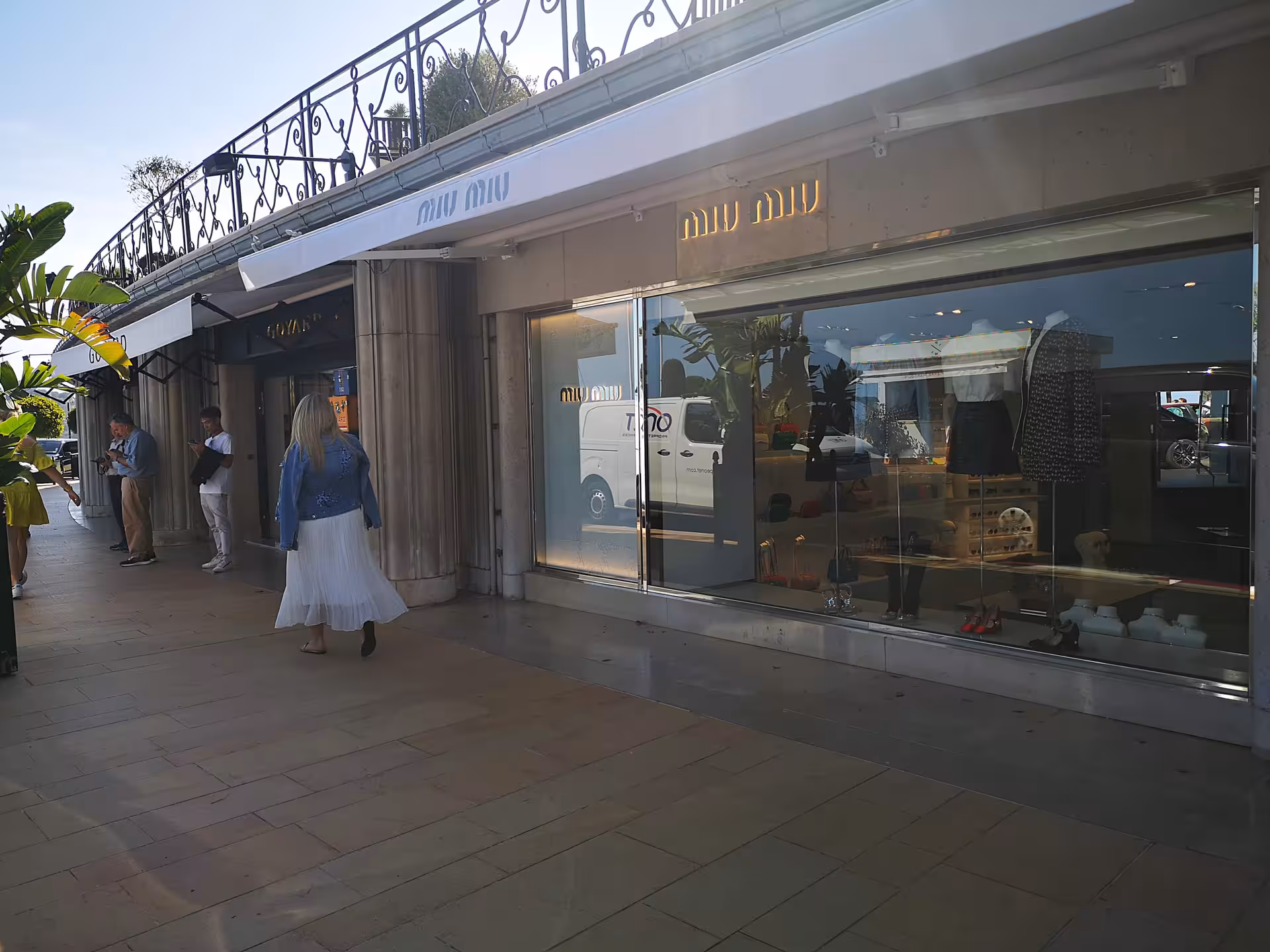 Designer boutiques in Monte Carlo, Monaco shopping stop on private Marseille shore excursion day trip to Nice and Eze