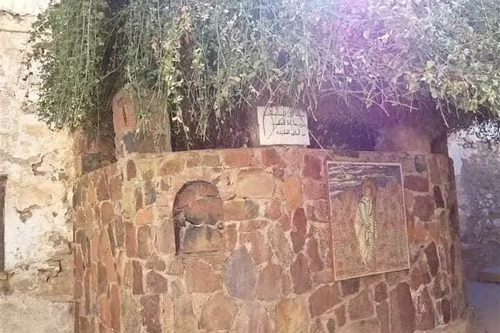 Moses’ Burning Bush shrine wall at Saint Catherine’s Monastery, visited on Dahab tour from Sharm El Sheikh