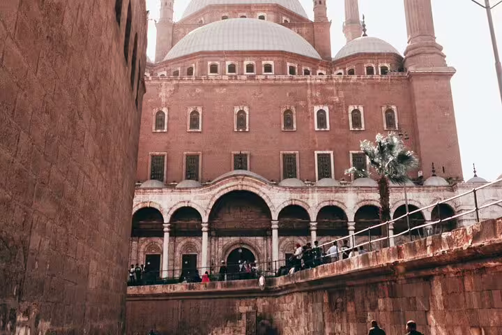Courtyard view of Mosque of Muhammad Ali at Cairo Citadel, a highlight on museum and citadel tour