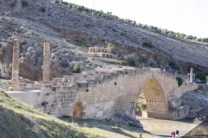 Ancient stone bridge and ruins near Kahta on Mount Nemrut Commagene 2-day 1-night tour from Istanbul by plane