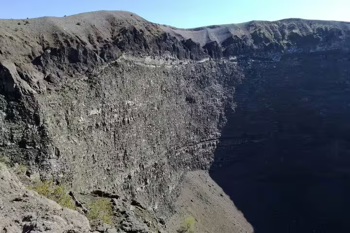 Inside Mount Vesuvius crater rim on VIP small-group tour with skip-the-line ticket and guide