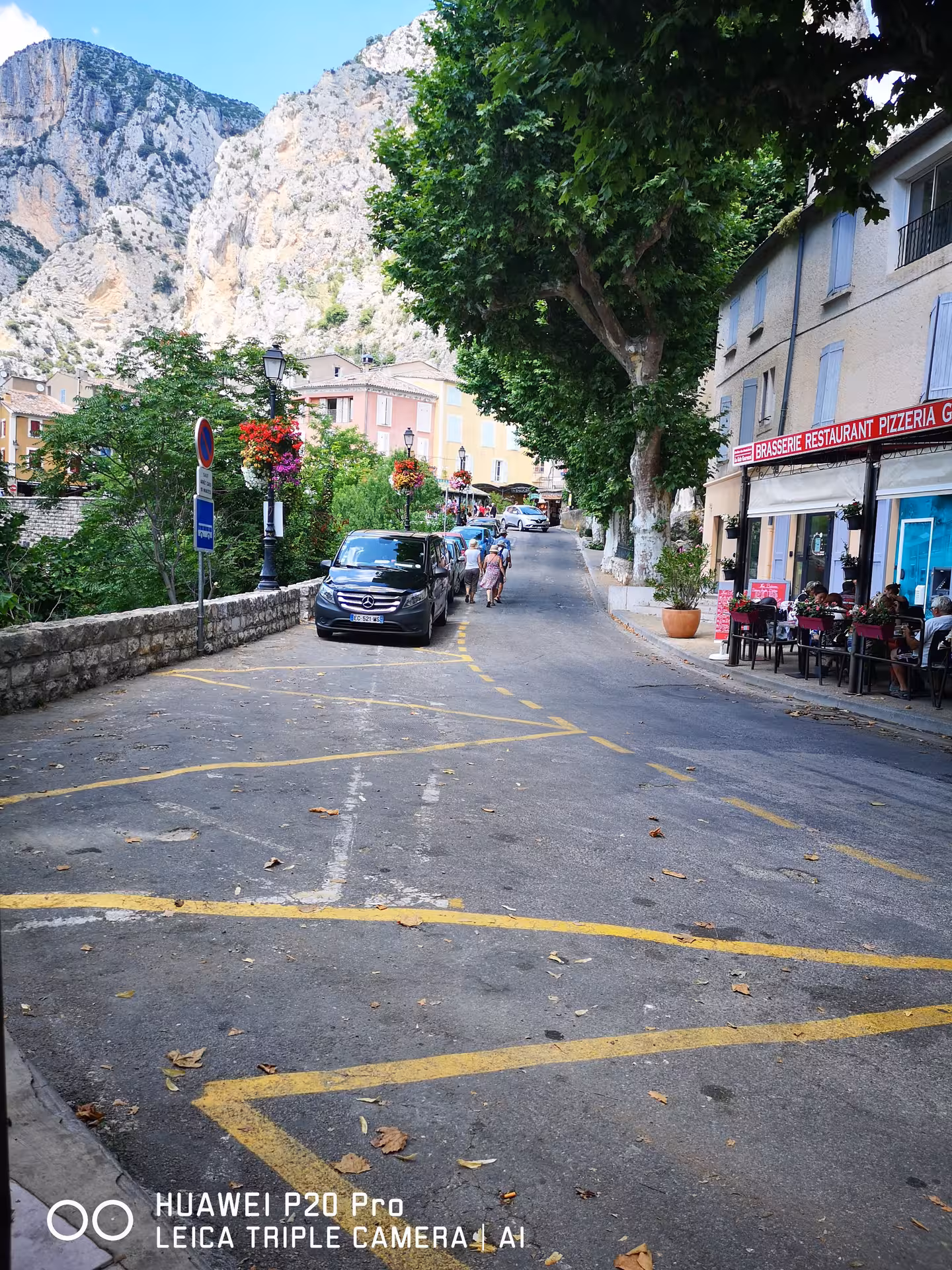 Street scene in Moustiers-Sainte-Marie near Verdon Gorge, featured on Marseille private shore excursion day trip