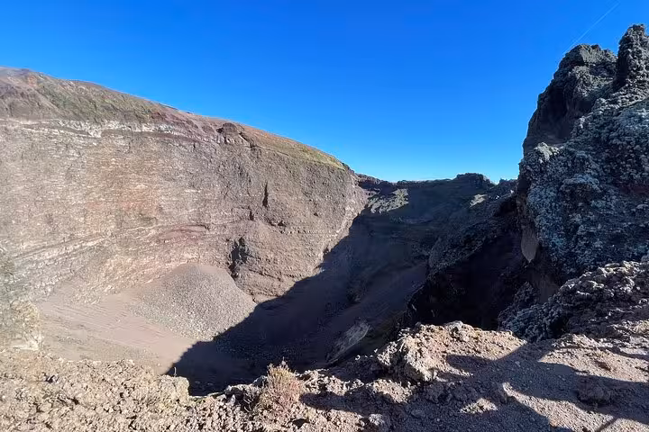 Explore the stunning crater of Mt. Vesuvius on a semi-private tour from Positano.