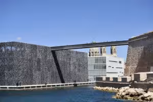 MuCEM museum by the sea in Marseille, a modern landmark often visited during guided food and culture tours