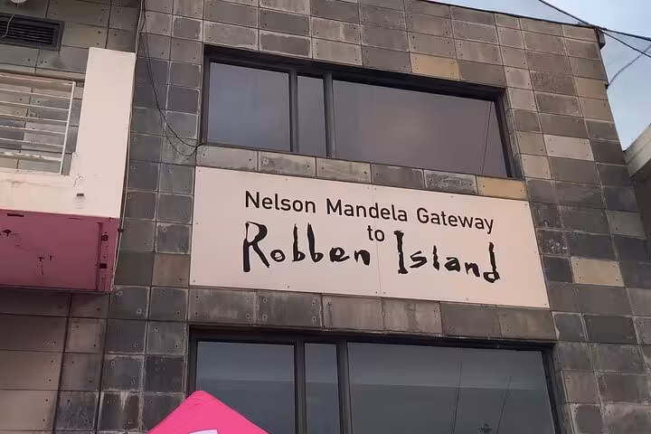 Entrance of Nelson Mandela Gateway to Robben Island, a key historical site in Cape Town tours.