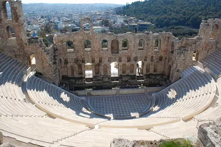 Odeon of Herodes Atticus amphitheater on Acropolis skip-the-line tour with German-speaking guide