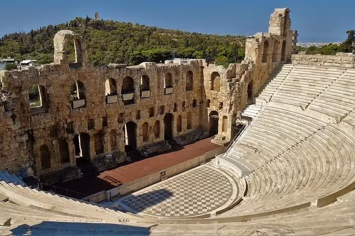 Odeon of Herodes Atticus amphitheater in Athens, stop on private luxury Acropolis half-day tour