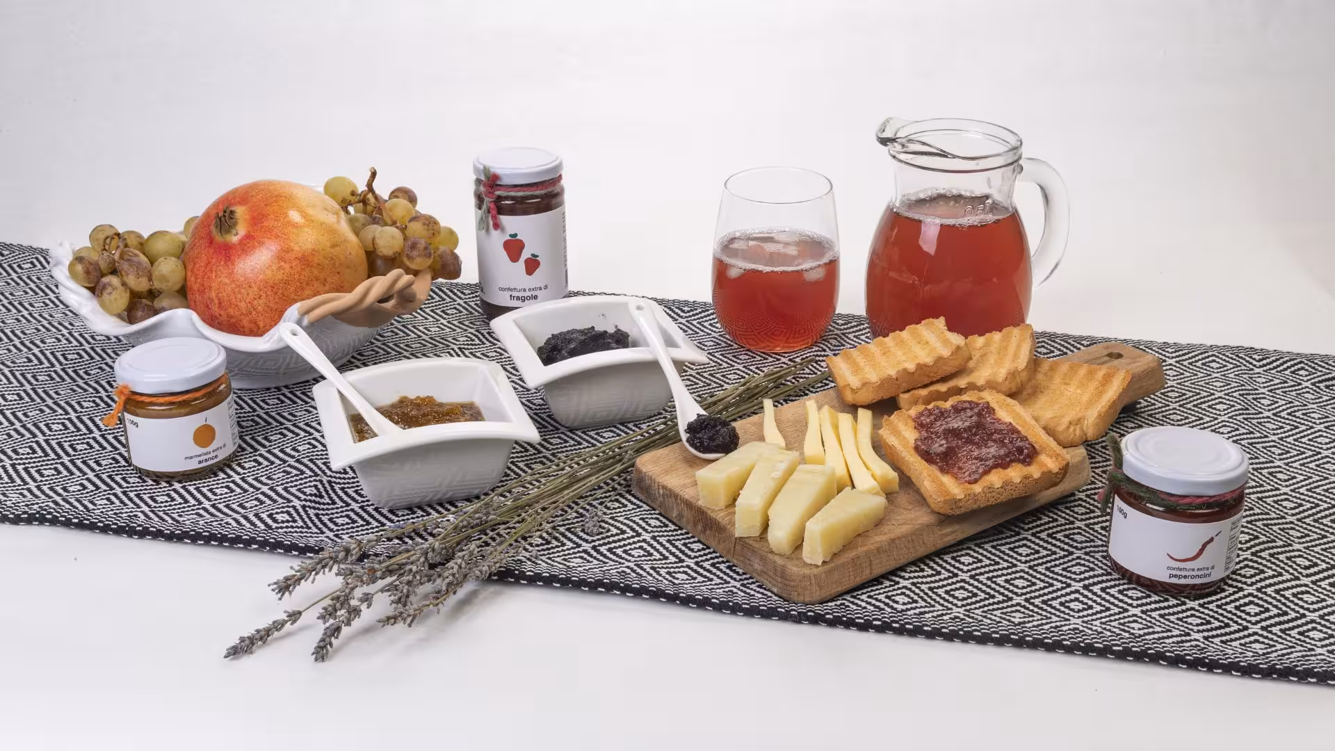 Gourmet jam tasting spread with fruits, cheeses, and assorted jams in Tula, perfect for food lovers.